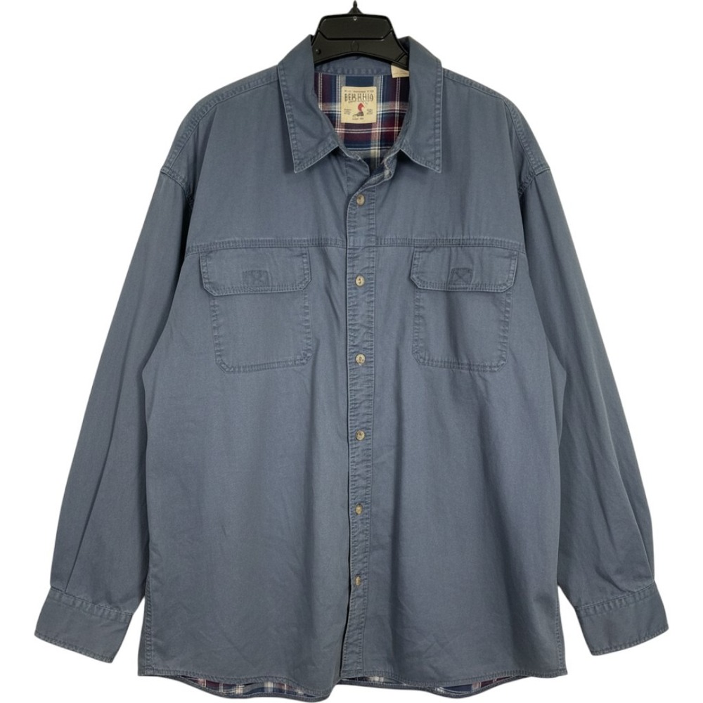 RedHead Men's Flannel Lined Button Down Shirt  3XL Gray Cotton Canvas Workwear